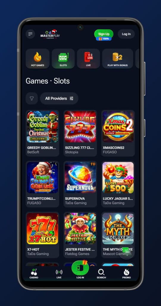 Mobile app slots masterplay casino