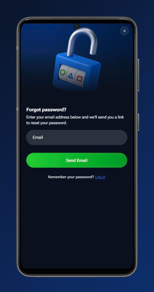masterplay casino forgot password